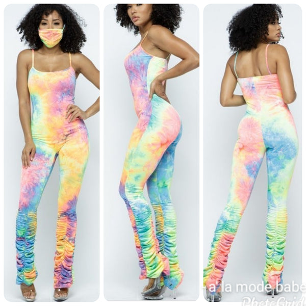 Starburst Jumpsuit with Mask