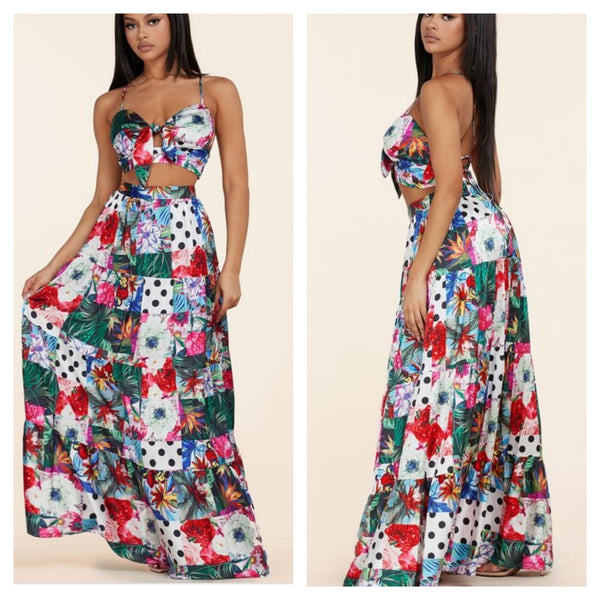 Floral Polka Dot